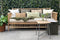 Exotan Bamboo Tuinbank Incl Kussens - Bamboe - Naturel - 86x185x80