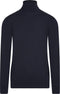 Cappuccino Italia - Heren Sweaters Coltrui Navy - Blauw - Maat XXL