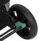 vidaXL - Tweelingkinderwagen - staal - groen
