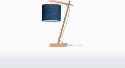 GOOD&MOJO Tafellamp Andes - Bamboe/Blauw - 30x18x46cm - Scandinavisch,Bohemian