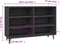 vidaXL - Dressoir - 103,5x35x70 - cm - spaanplaat - grijs