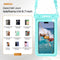 Drivv. Luxe Waterdicht Telefoonhoesje - Drijvend - Dubbele Klipsluiting - Tot 6.8 inch - Blauw