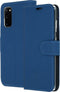 Accezz Hoesje Geschikt voor Samsung Galaxy S20 Hoesje Met Pasjeshouder - Accezz Wallet Softcase Bookcase - Blauw