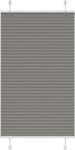 vidaXL - Plissé - rolgordijn - 75x150 - cm - stofbreedte - 74,4 - cm - antraciet
