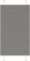 vidaXL - Plissé - rolgordijn - 75x150 - cm - stofbreedte - 74,4 - cm - antraciet
