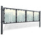 vidaXL - Poort - enkel - 300x125 - cm - zwart