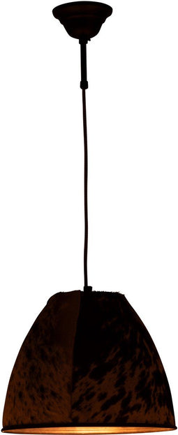 J-Line hanglamp Koe - bont/metaal - zwart/wit