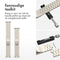 imoshion Stalen bandje - Geschikt voor Apple Watch 1, 2, 3, 4, 5, 6, 7, 8, 9, 10, SE, Ultra (2) - 44/45/46/49 mm - Sterrenlicht - One Size