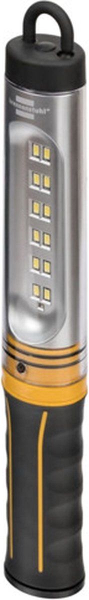 Brennenstuhl LED batterij werkplaatsverlichting / staaflamp 12 SMD-LED (werkplaatslamp met schakelaar, IP54) geel