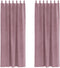 vidaXL - Blackout - Gordijnen - met - Hanglussen - 2 - stuks - Donkerroze - Fluwel