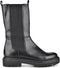 PS Poelman Saturno - Dames Chelsea Laarzen - Ritssluiting chunky plateauzool 4 cm - Zwart