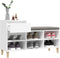vidaXL - Schoenenkast - 102x36x60 - cm - bewerkt - hout - bruin - eikenkleur