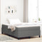 vidaXL - Boxspringbed - Lichtgrijs - 120x200 - cm - Corduroy - Stof
