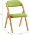 Sobuy - Opvouwbare Houten Stoel - Gewatteerde Zitting en Rugleuning - B47 x D57 x H79 cm
