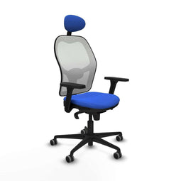Piqueras y Crespo 3D036G1 - Bureaustoel - Verstelbare hoogte met hoofdsteun - Blauw