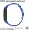 iMoshion Bandje Geschikt voor Fitbit Charge 3 / 4 - iMoshion Siliconen sport band ronde drukknoop zonder pinnetje - Blauw
