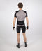 Rogelli KM Rise - Wielershirt - Race pasvorm met rits - Grijs/Zwart/Fluor S