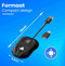 CarMe Luxe 2-in-1 Car Dongle - Draadloos CarPlay & Android Auto - 5GHz Verbinding - USB-C & USB-A - Zwart