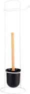 Toiletrolhouder Wit Metaal Bamboe 17 x 57 x 16,5 cm (6 Stuks)