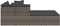 vidaXL - Ligbed - met - kussens - 182x118x63 - cm - poly - rattan - grijs