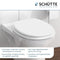 SCHÜTTE WC-Bril 82000 WHITE - Duroplast - RVS-Scharnieren - Belastbaar tot 175 kg - Gelakt - Wit
