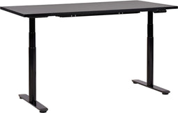DESTINAS - Elektrisch Verstelbaar bureau - Zwart - 160 cm - MDF