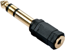 Lindy 35620 - Jackplug Audio Adapter - 6,3 mm male naar 3,5 mm female - Zwart