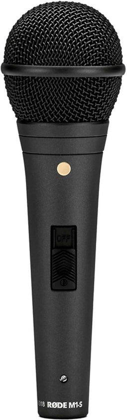 Røde M1-S - Dynamische microfoon - Aan/uit-schakelaar - Zwart