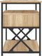 vidaXL - Nachtkastjes - 2 - st - 40x42x55 - cm - bewerkt - hout - sonoma - eikenkleurig