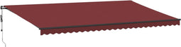 vidaXL - Luifel - automatisch - uittrekbaar - 600x300 - cm - bordeauxrood