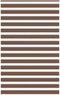 vidaXL - Zebra - rolgordijn - 145x200 - cm - stofbreedte - 140,9cm - polyester - bruin