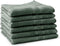 LINNICK Pure Handdoeken Set - 100% Katoen - Olive Green - 60x110cm - Per 6 Stuks