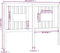 vidaXL - Hoofdbord - 146x4x100 - cm - massief - grenenhout - zwart