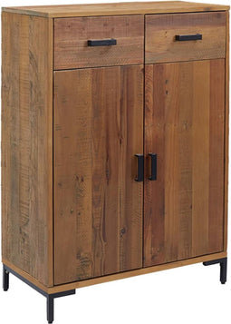 vidaXL - Schoenenkast - 75x40x110 - cm - massief - grenenhout