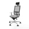 Bureaustoel met hoofdsteun Piqueras y Crespo 4B026G1 Lichtgrijs