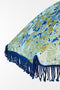 Mica Decorations Bloem Parasol - Stokparasol - H238 x Ø220 cm - Blauw