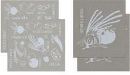 //DDDDD combiset 2 keukendoeken & 2 theedoeken Greenhouse blue