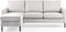 Furntastik 3 zits bank CL L+R, stof Valente, V920 naturel