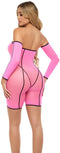 Jurk Pink Lipstick Roze – Eén Maat – Sexy en Comfortabel
