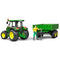 Bruder 2108 John Deere 5115 M - Tractor 1:16 - Kieptrailer - Groen Zwart Geel