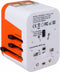 Lionheart - Universele Wereldstekker - 4 USB poorten - Oranje