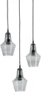 Orion Glass 3 lampes Cluster suspension