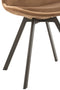 Jline Chair Helene Metal/textile Brown