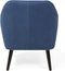 LOKEN - Fauteuil - Blauw - Polyester