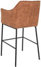 Kruk DKD Home Decor Zwart Kameel Metaal 59 x 60 x 107 cm