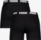 PUMA Basic 2P - Heren Boxershort - Katoen met elastische band - Zwart (2 stuks)
