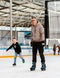 Nijdam North Glider - IJshockeyschaatsen - Semi-Softboot - Zwart/Blauw - Maat 43