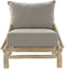 Armstoel DKD Home Decor Natuurlijk Lichtgrijs Teakboom 82 x 80 x 73 cm