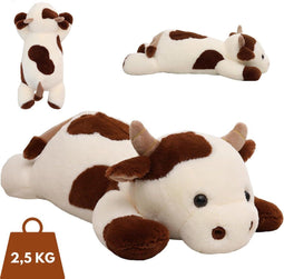 Big Baloo Verzwaringsknuffel Koe 2,5KG/70CM - Verzwaarde Anxiety Knuffel - Troostend voor Kind & Volwassenen