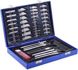 TO-7692339 Messenset 50-delig scalpel sjabloonmes precisiemes snijwerkset 56 onderdelen